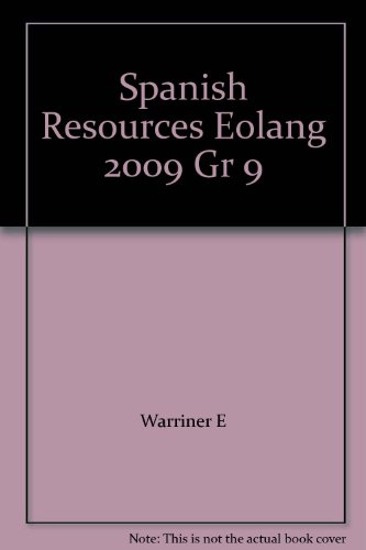 9780030991325: Spanish Resources Eolang 2009 Gr 9