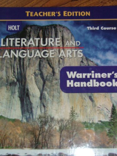 9780030992308: Holt Literature And Language Arts - Teacher's Edition - Third Course - (Warriner's Handbook)