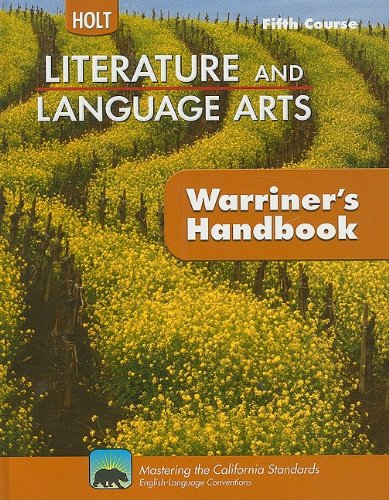 Stock image for Holt Literature and Language Arts: Warriner's Handbook, Fifth Course: Grammar, Usage, Mechanics, Sentences (Holt Literature & Language Arts Warriner's Handbook) for sale by SecondSale