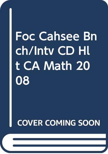 9780030992438: FOC CAHSEE BNCH/INTV CD HLT CA