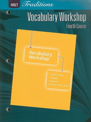 Stock image for Holt Traditions: Vocabulary Workshop: Student Edition Fourth Course for sale by BooksRun