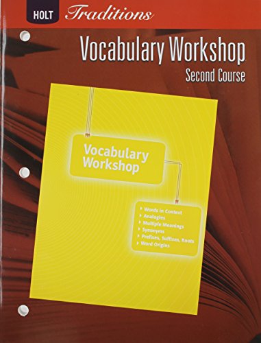Stock image for Holt Traditions: Vocabulary Workshop: Student Edition Second Course for sale by SecondSale