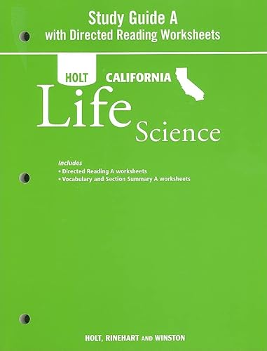 Beispielbild fr Holt Science & Technology California: Study Guide A With Directed Reading Worksheets Grade 7 Life Sc ; 9780030993947 ; 0030993946 zum Verkauf von APlus Textbooks