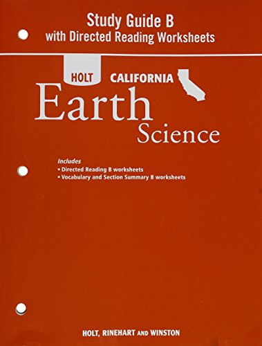 Stock image for Holt Science & Technology: Study Guide B with Directed Reading Worksheets Grade 6 Earth Science for sale by ThriftBooks-Dallas