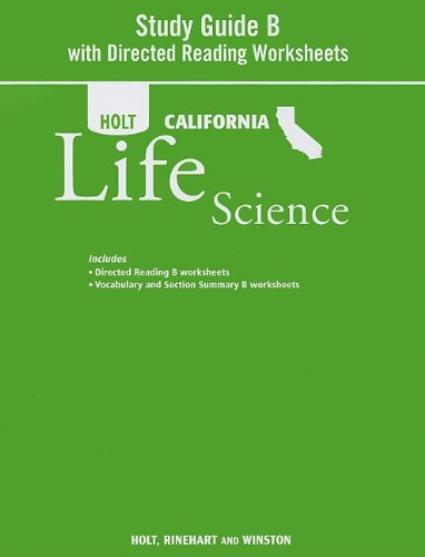 Stock image for Study Guide B With Directed Reading Worksheets Grade 7: Life Science (Holt Science & Technology) for sale by Cronus Books