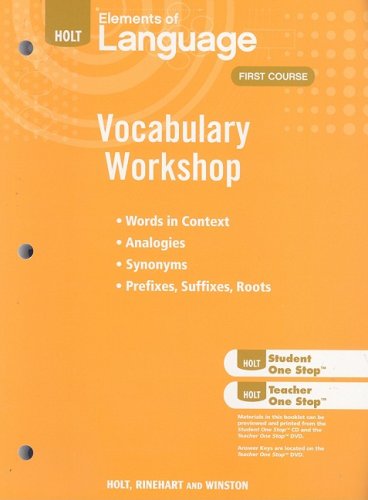 Stock image for Holt Traditions Vocabulary Workshop ; 9780030994791 ; 0030994799 for sale by APlus Textbooks