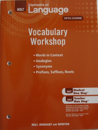 9780030994838: Holt Traditions Vocabulary Workshop
