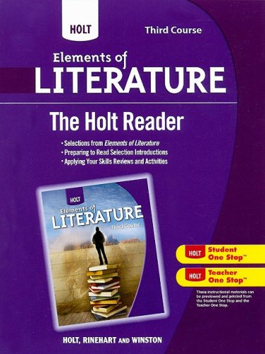 Imagen de archivo de Holt Elements of Literature: The Holt Reader Third Course a la venta por SecondSale