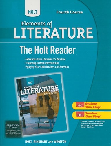 Stock image for Holt Elements of Literature Fourth Course the Holt Reader for sale by Ergodebooks