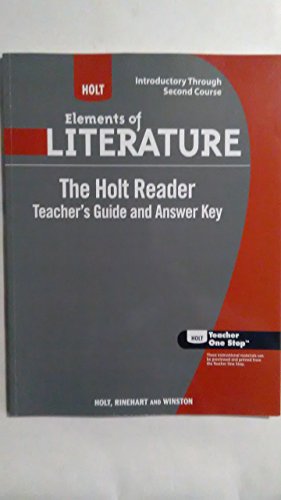 9780030996320: Holt Reader Tchr Manual CI-2 Eolit 2009