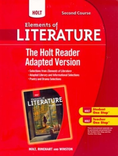 Imagen de archivo de The Holt Reader Adapted Version, Second Course (Elements of Literature) a la venta por Ergodebooks