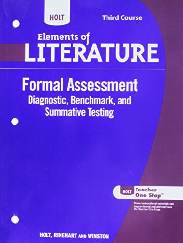 9780030997877: Elements of Literature, 3rd Course: Formal Assessment, Grade 9