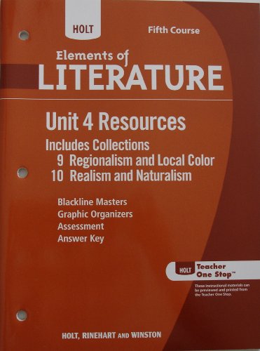 Imagen de archivo de Holt Elements Of Literature: Unit 4 Resources Grade 11 ; 9780030997952 ; 003099795X a la venta por APlus Textbooks