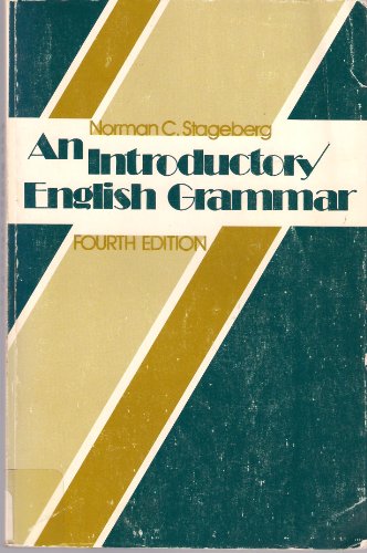 9780034938111: An Introductory English Grammer [Paperback] by Norman C. Stageberg