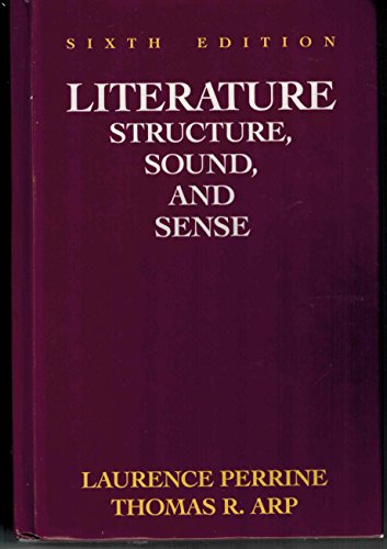 Beispielbild fr Literature Structure Sound and Sense zum Verkauf von Better World Books