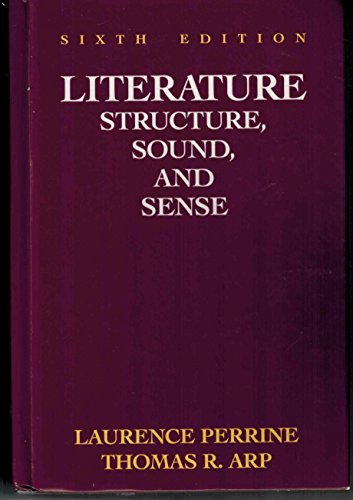 9780035510705: Literature Structure Sound and Sense