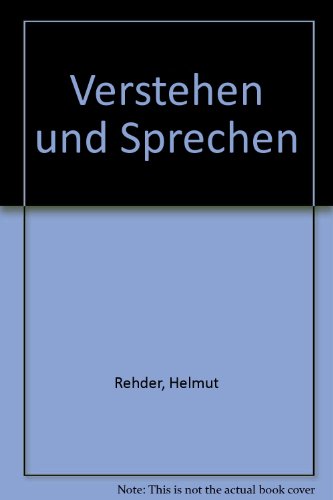 9780039000066: Verstehen und Sprechen