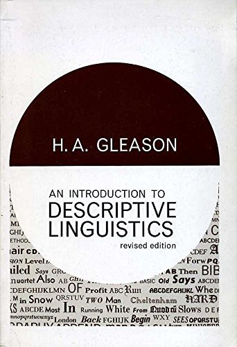 Stock image for Introduction to Descriptive Linguistics for sale by WorldofBooks