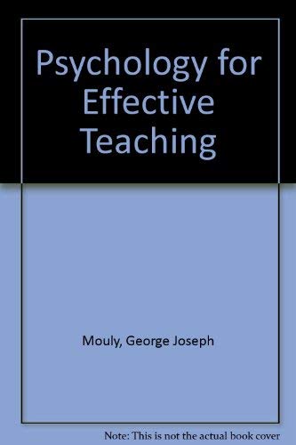 Imagen de archivo de Psychology for Effective Teaching a la venta por Victoria Bookshop