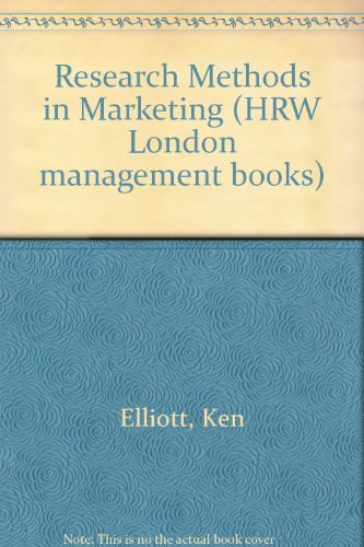 Imagen de archivo de Research Methods in Marketing a la venta por Anybook.com