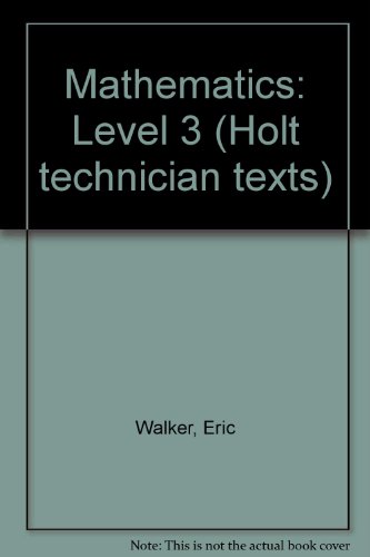 9780039103569: Mathematics: Level 3 (Holt technician texts)
