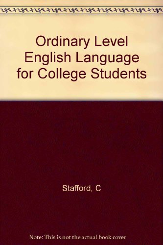 Stock image for Ordinary Level English Language for College Students for sale by dsmbooks