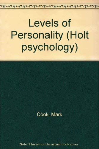 Stock image for Levels of Personality (Holt psychology) for sale by AwesomeBooks