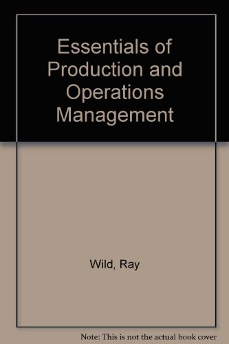 Beispielbild fr Essentials of Production and Operations Management zum Verkauf von Anybook.com