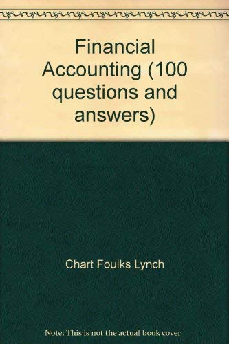 Imagen de archivo de Financial Accounting Chart Foulks Lynch a la venta por Re-Read Ltd