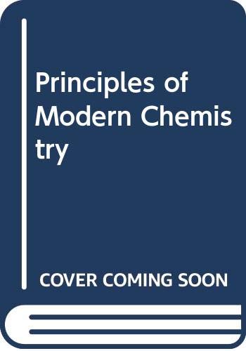 Principles of Modern Chemistry (9780039107529) by David W Oxtoby; Norman H Nachtrieb
