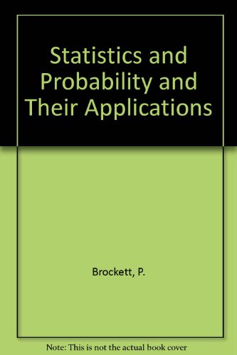 9780039108007: Statistics and Probability and Their Applications