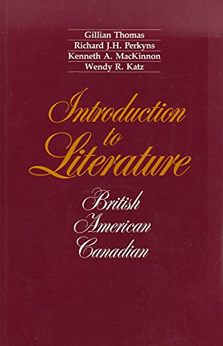 Imagen de archivo de Introduction to Literature a la venta por Better World Books