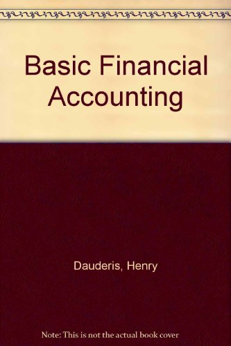 Beispielbild fr Basic Financial Accounting zum Verkauf von Better World Books