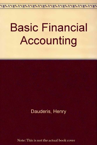 Imagen de archivo de Basic Financial Accounting a la venta por Better World Books