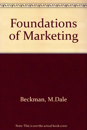 9780039216894: Foundations of Marketing