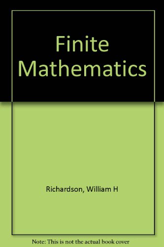 Stock image for Finite mathematics for sale by Green Street Books