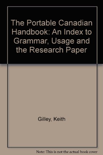 Stock image for The Portable Canadian Handbook: an Index to Grammar, Usage and the Research Paper for sale by Booked Experiences Bookstore