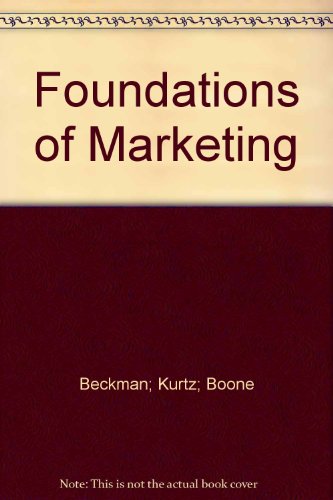 Imagen de archivo de Foundations of Marketing a la venta por Better World Books