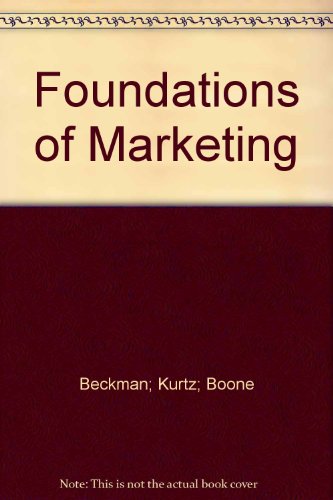 9780039231071: Foundations of Marketing