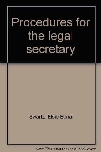 9780039266004: Title: Procedures for the legal secretary