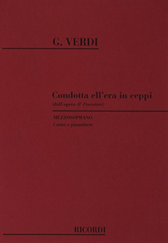 9780040544030: Il trovatore: condotta ell'era in ceppi chant