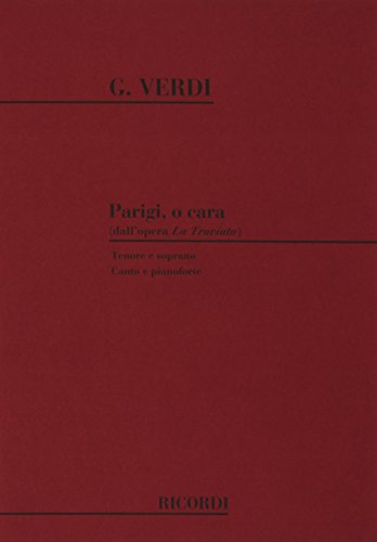 9780041102123: La traviata: parigi, o cara chant