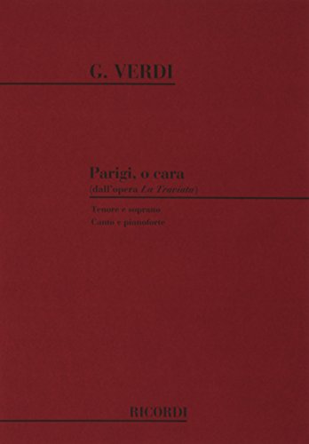 9780041102123: LA TRAVIATA: PARIGI, O CARA