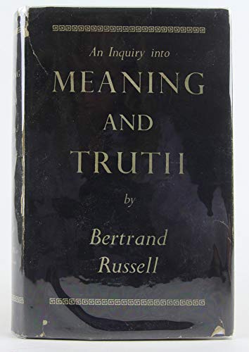 9780041210071: Inquiry into Meaning and Truth