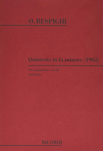 9780041341836: QUINTETTO IN FA MIN.