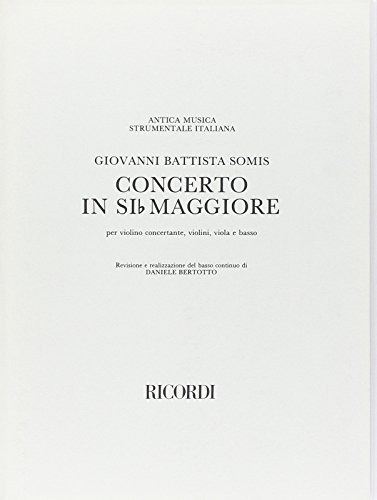 9780041342505: CONCERTO PER VIOLINO CONCERTANTE, VIOLINO, VIOLA E BASSO IN SI BEM.