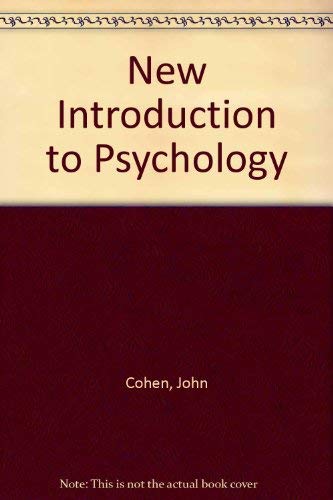 New Introduction to Psychology (9780041500080) by John Cohen