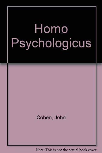 Homo Psychologicus (9780041500325) by Cohen, John