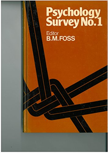 Beispielbild fr Psychology Survey: No. 1 zum Verkauf von AwesomeBooks