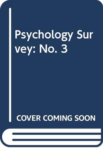 Imagen de archivo de Psychology Survey: No. 3 a la venta por WorldofBooks